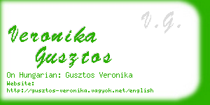 veronika gusztos business card